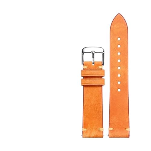 Image of MMXWYKO 18/19/20/21MM Watch Band Compatible With Oris DIVERS 65 BIG CROWN Men's Leather Strap Vintage(02 D silver,22mm)