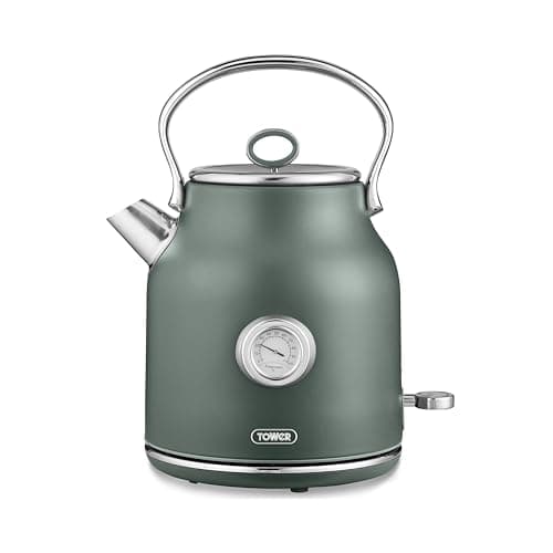 Image of Tower T10063FOR Renaissance Kettle, Quick Boil, 360° Base, 1.7L, 3KW, Forest Green