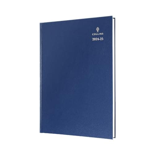 Image of Collins Standard Desk Mid Year Diary Planner A4 Week To View Academic Year 2024-25 (Appointments) FSC Paper - Blue - Weekly Journal for Students, Teachers - 40M.60-2425 - July 2024 to July 2025