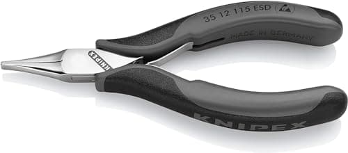 Image of KNIPEX Electronics Pliers ESD with Box Joint with Multi-Component Handles 115 mm, 35 12 115 ESD