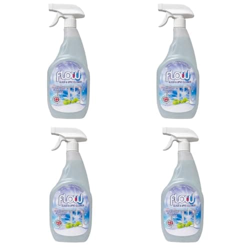Image of Dunnet Tools UPVC Cleaner Spray 750ml 4 Pack – uPVC Window Frame & Door Cleaner and Restorer – PVC Cleaner for Windows, Conservatories & Garden Furniture