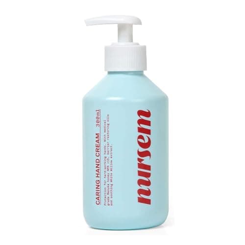 Image of Nursem Caring Hand Cream - 300ml, Fast-Absorbing Moisturising Hand Cream for Dry, Sore, Sensitive or Over-Washed Hands, Soothes, Protects & Nourishes, Dermatologically Tested, Bergamot