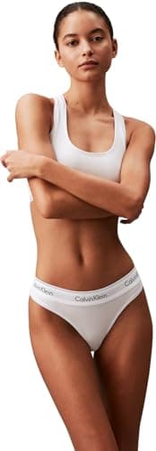 Image of Calvin Klein Women's Thong, White (White), XS