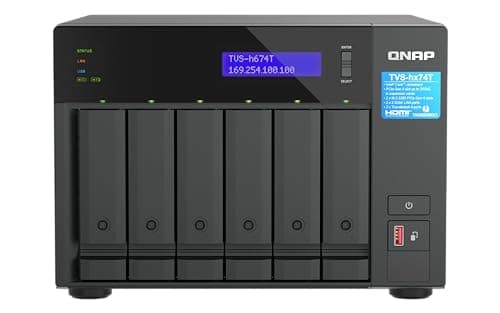 Image of QNAP TVS-h674T-i5-32G, 6-bay Thunderbolt 4 NAS, Intel Core i5, 32GB RAM