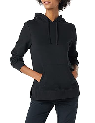 Image of Amazon Essentials Women's Fleece Hooded Tunic Sweatshirt, Black, S