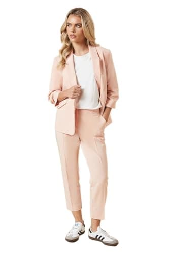 Image of Dorothy Perkins Petite Ankle Grazer Trouser, 12, Blush