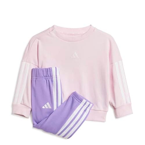 Image of adidas Unisex Baby ESSENTIALS JOGGER, clear pink/white/lavendar, 9-12 Months