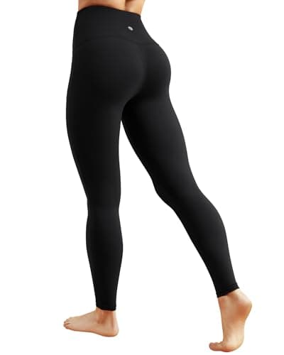 Image of Queenie Ke BareLuxe Workout Leggings for Women - Ultra High Waisted Tummy Control Yoga Pants Gym Training Tight with Porkets (Black, Medium)
