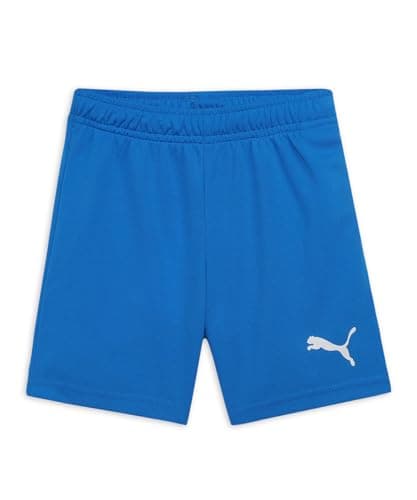 Image of PUMA unisex-child teamRISE Short Jr, Electric Blue Lemonade-puma White ,size:152
