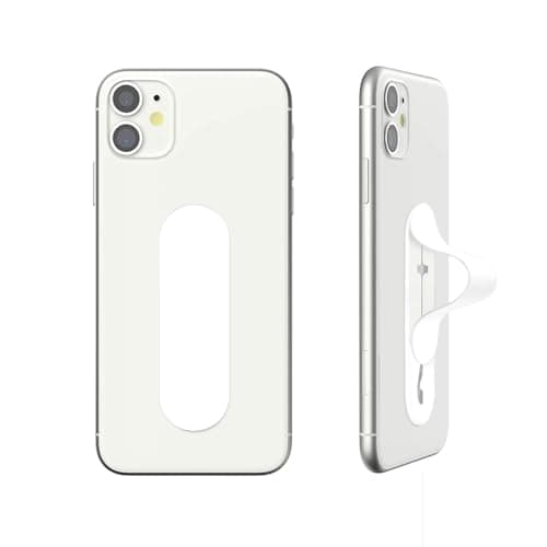 Image of Momostick Flatstick, Cell Phone Finger Grip Strap Holder for Hand, Cell Phone Stand, New Slim Finger Loop Selfie Grip Compatible with Most Smartphones