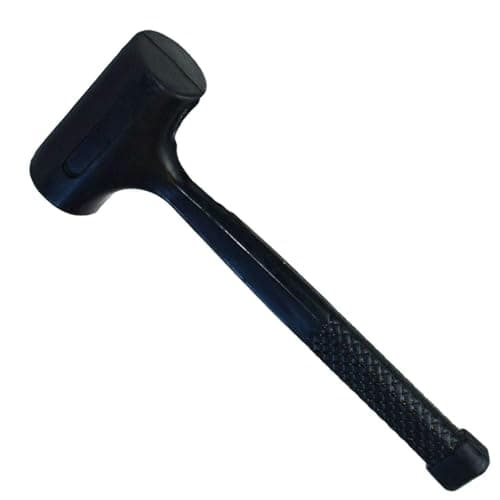 Image of Dunnet Tools 2lb Dead Blow Hammer Heavy Duty, Spark and Rebound Resistant Rubber Hammer Anti Shock Rubber Mallet 900g Deadblow Hammers Molded Unibody Hammers & Mallets