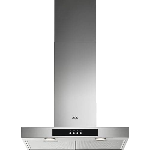 Image of AEG Chimney Standard Hood DBX4651M, ExtractionTech 6000 Cooker Hood, 60cm, LED Lights, Maximum Filtration, Washable filter, On Demand Control, Vent Capacity 600 (m³/h) 70 dB, Stainless Steel