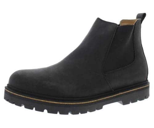 Image of Birkenstock Men's Stalon Leather Boots, Black, 10.5 UK