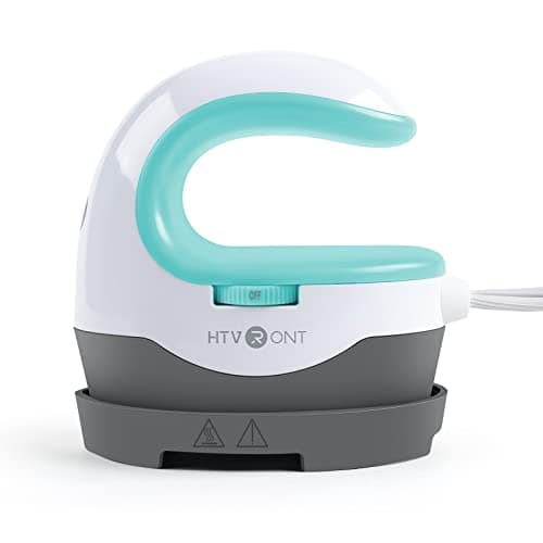 Image of HTVRONT Mini Heat Press Machine - for DIY Heat Transfer Machine with Insulated Safety Base, Portable Heat Press for Iron On Vinyl, Tshirts, Crafts, Hat, Cap, Pillow (Mint Green)