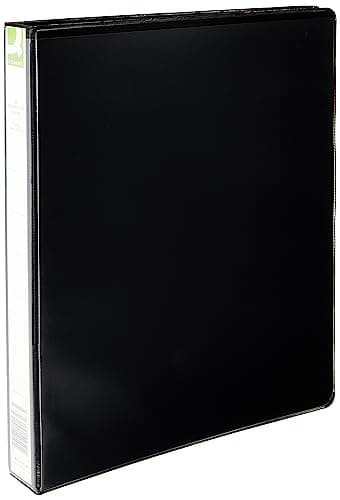 Image of Q-Connect Presentation 25mm 4D Ring Binder A4 Black KF01328