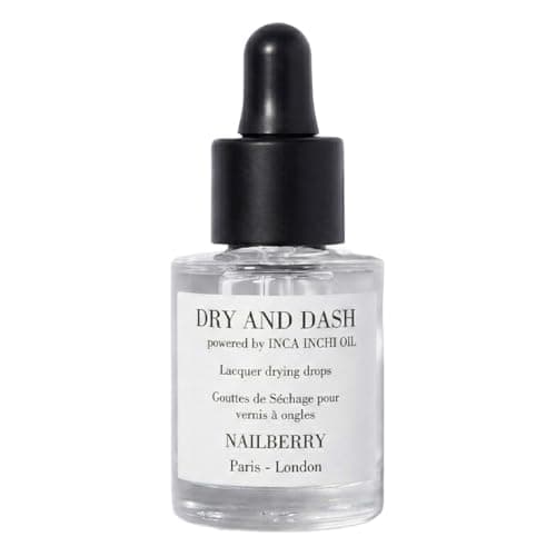Image of Nailberry Dry and Dash Lacquer 11 ml | Quick Drying Drops for Nail Polish | Accelerates Drying Time and Prevents Scuffs or Chips