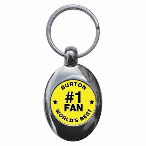 Image of Ozorath Burton #1 Fan Keyring Keychain Key Ring Chain With Trolley Coin