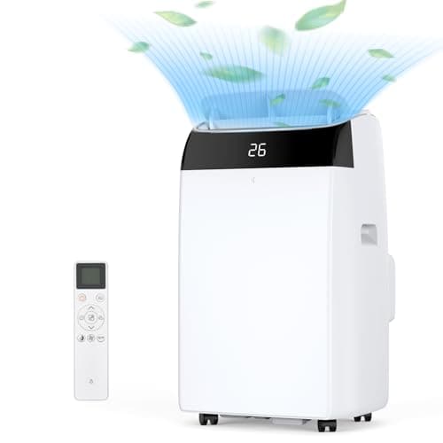 Image of 12000 BTU 4-in-1 Portable Air Conditioner with Dehumidifier Fan Ventilation System for Rooms Up to 550 Sq ft