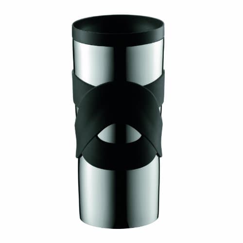 Image of Bodum 0.35 Litre 12 oz Stainless Steel Travel Vacuum Mug, Black
