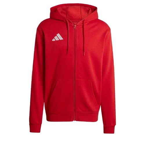 Image of adidas Men's Entrada26 Full Zip Hoodie, team power red 2/white, XL