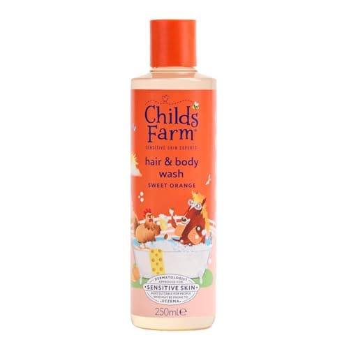 Image of Childs Farm Kids Hair & Body Wash, Sweet Orange | Tear-free, Gently Cleanses | Suitable for Dry, Sensitive Skin, 250ml