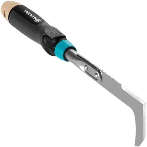 Image of Gardena EcoLine patio weeder: For thoroughly cleaning out joints, suitable for paving stones, wall edges and slab joints, double-sided blade made from stainless steel (17704-20)
