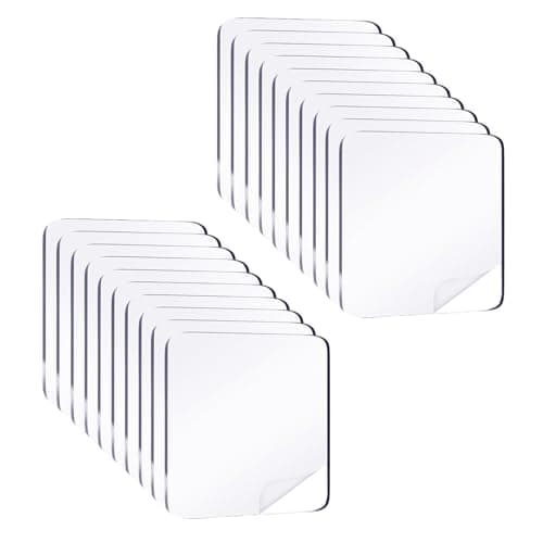 Image of YANAJIAJIA 20 Pack 6X6cm Strong Adhesive Pads, Heavy Duty Double Sided Sticky Pads for Home and Office, Double Sided Sticky Pads Heavy Duty for Securing Decor and Accessories