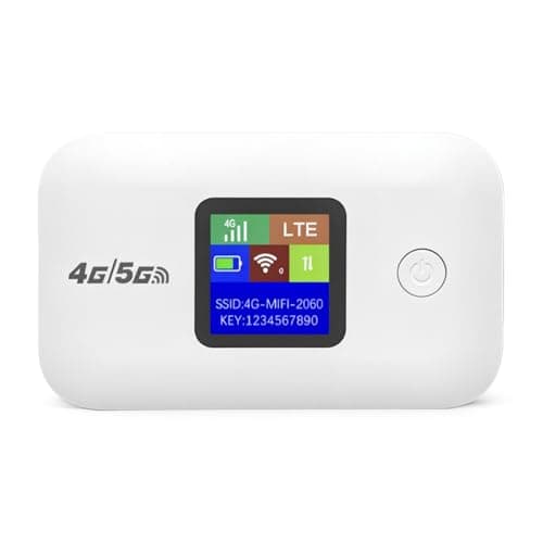 Image of 4G/5G LTE Mobile WiFi Router, Portable WiFi Travel Router, MiFi Device with SIM Card Slot, 3000mAh, 150Mbps Pocket WiFi Hotspot for Travel, Connect Up to 10 Devices, High Compatibility