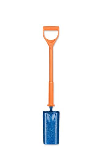 Image of PDL – Pegdev – Carters Shocksafe Insulated Cable Laying Shovel, Spade 28" - 1 Way Design for Digging Narrow Trenches, BS8020:2002.