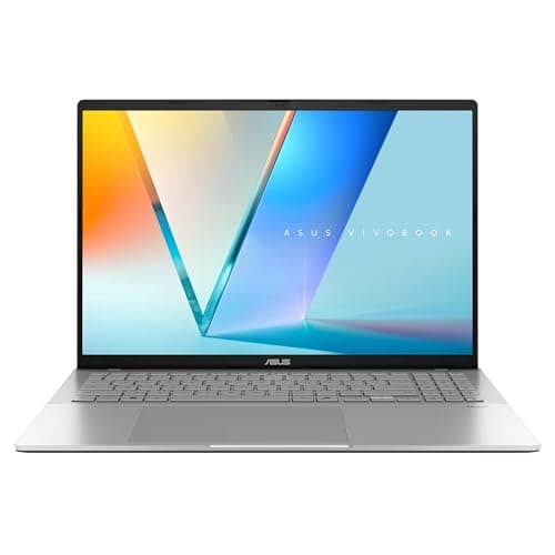 Image of ASUS Vivobook S16 PC Laptop | 16" Full HD+ OLED Screen | Intel Core Ultra 7 255H CPU | 16GB DDR5 RAM | 1TB NVMe SSD | Backlit Keyboard | Wi-Fi 6 | Windows 11 Home - Cool Silver