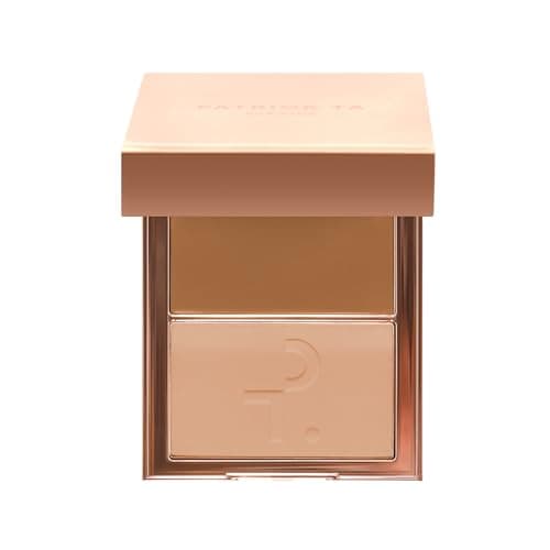 Image of PATRICK TA Base and Finish Powder Duo for Large Skin - Medium 1 - Warm Gold