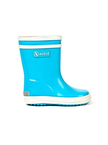 Image of Aigle Unisex Kids Baby Flac Wellington Boots, Blue Bleu Ciel, 4.5 UK Child