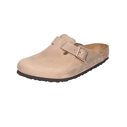 Image of Birkenstock Unisex Boston BS Oiled Leather Tobacco Brown Sandals 4.5 UK