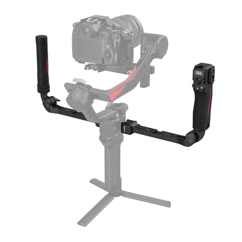 Image of SMALLRIG Focus Control Dual Grip for DJI RS 2 / RS 3 Pro/RS 4 Pro Gimbal Stabilizer, Dual Handle with NATO Rail, Joystick Operation, Mode Switching, Centering/Locking, Max Load 17.6lb -4327