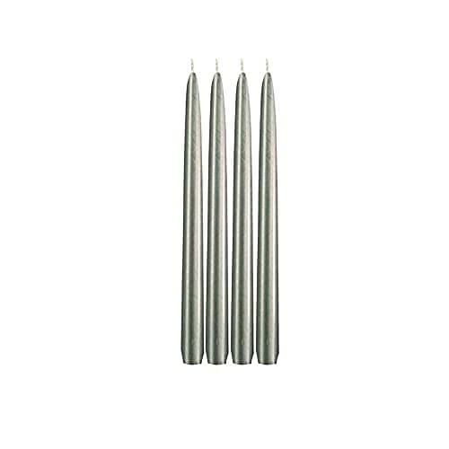 Image of Venetian Tapered Candle 10 inch - Silver