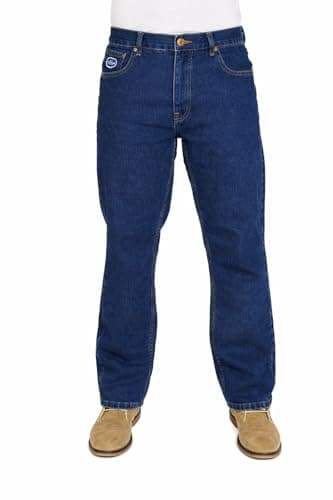 Image of Forge Mens Plus Size Jeans Smart Work Wear Heavy Duty Jeans for Men, Stone Wash Colour, Size- 38W / 30L