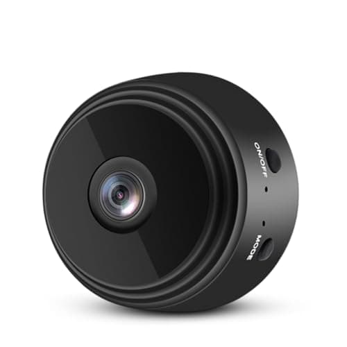 Image of Mini Camera, 1080P HD Lens 150 Degree Wide Angle Camera, Night Vision, Motion Detection, WiFi Wireless Real Time Monitor Camera Built in 240mAh Battery, for Home Ofiice Courtyard (Black)