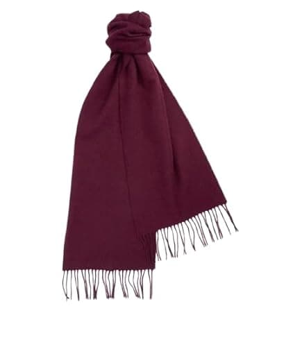Image of Barbour Womens Woven Scarf Cabernet SMU One Size