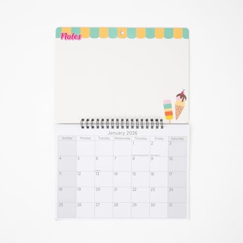 Image of evelay 2026 Memo Board Wall Calendar Month to View Family Organiser Planner with Whiteboard & Write On Wipe Off Pen Included (Treats)