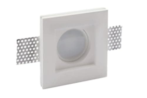 Image of Recessed Spotlight in Plaster Complete with GU10 IP20 Lamp Holder