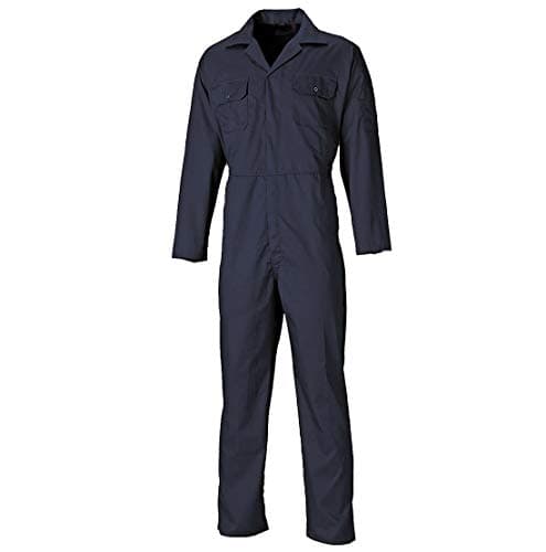 Image of DigitalSpot Adults Mens Economy Front Stud Casual Overall Outdoor Work Full Body Boiler Suit (Navy Large)