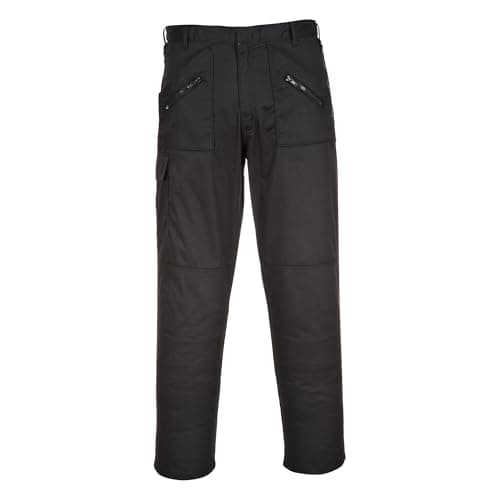 Image of Portwest S887 Comfort Reinforced Knee Action Trouser Black Short, 34
