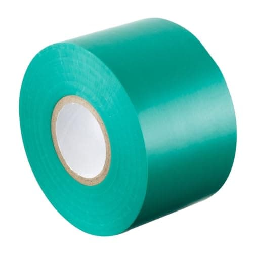 Image of Gocableties Green Wide Electrical Tape, 50mm x 33m, 2" Strong Self-Adhesive PVC Insulation Tape for Insulating, Repairing and Protecting Electrical Wires, 1 Roll