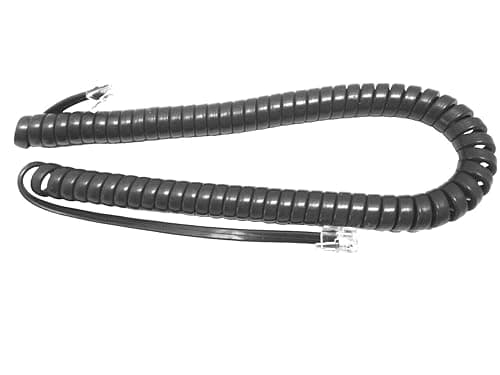 Image of The VoIP Lounge Replacement 9 Foot Short Gray Handset Receiver Curly Cord for Cisco 7800 & 8800 Series IP Phone 7821 7841 7861 8841 8845 8851 8861 8865 (See Full Description)