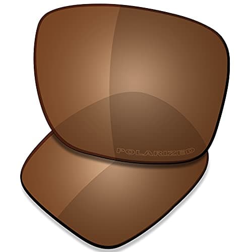 Image of Saucer Premium Replacement Lenses for Oakley Holbrook Mix OO9384 | Holbrook OO9102 Sunglasses High Defense - Amber Brown Polarized