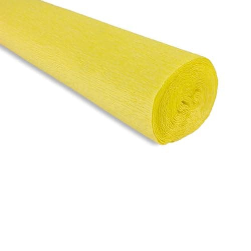 Image of FloristryWarehouse Crepe Paper roll 180g (50X250cm) Yellow (Shade 575)
