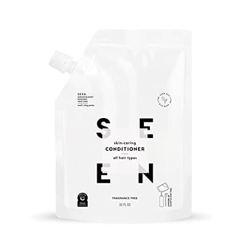 Image of SEEN Conditioner Eco-Refill, Fragrance Free - Non-Comedogenic Hair Conditioner- Dermatologist-Developed - Safe for Sensitive, Eczema & Acne Prone Skin