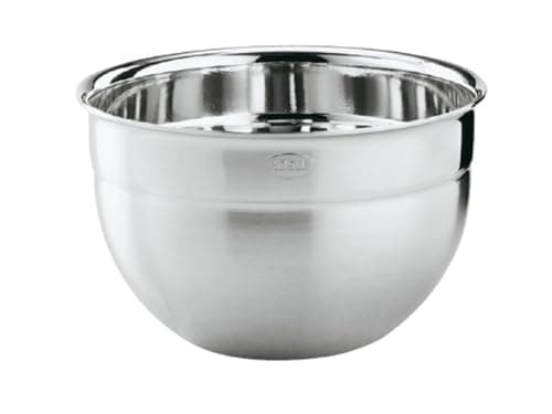 Image of RÖSLE High Bowl, Elegant Stainless Steel Bowl for Preparing and Storing Food, 18/10 Stainless Steel, Dishwasher-Safe, 12 cm, Silver-Coloured