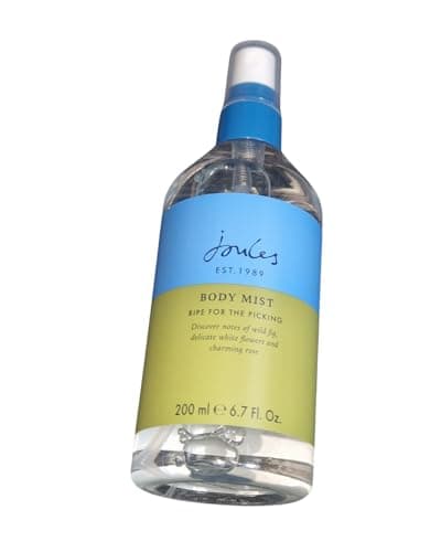 Image of Joules-London Body Mist, Ripe for the Picking with Wild Fig and White Flowers, Charming Rose Fragrance, 200ml