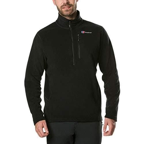 Image of Berghaus Men's Prism Micro Polartec Fleece Half Zip Jacket Fleece Half Zip, Black, L